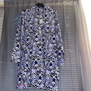 Lilly Pulitzer UPF 50+ Skipper Dress- Beckon Blue/Oh My Cod